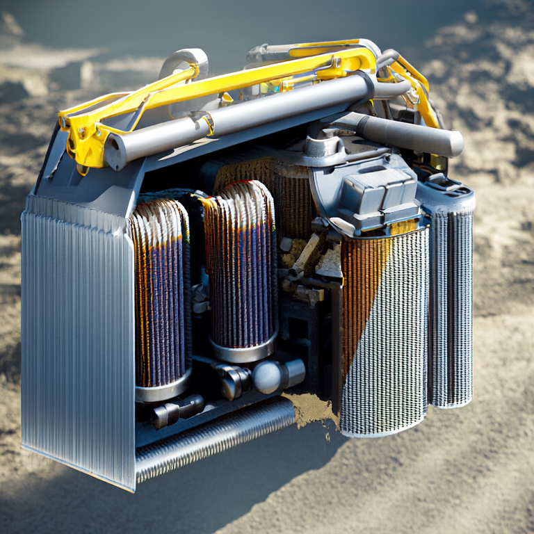 Excavator Filter Replacement Process